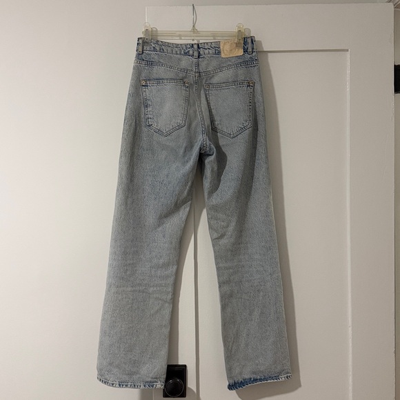 Zara Oversized Classic Blue Denim Oversized Women's Jeans - Picture 2 of 5